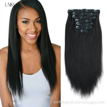 Uniky High Quality 100% Vietnam human virgin clip in hair extension for women of Human hair Vietnam